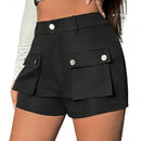 EZwear Shorts con bolsillo con solapa cargo