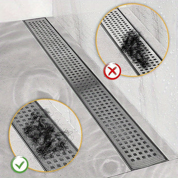 1 Rollo 5M Atrapapelos Para Desagüe De Ducha, Pegatinas De Desagüe De Piso Autoadhesivas, Filtro De Colador De Malla Desechable Para Fregadero De Baño