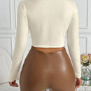 Slayr Sueter De Cuello En V Con Dobladillo Dividido Para Mujeres