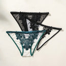 Ropa Interior Femenina Con Diseno De Encaje Hueco En Forma De Triangulo
