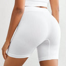 Pantalones Cortos De Seguridad Sin Costura De Color Solido Para Mujer