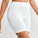 Leisure shorts de ciclismo de ajuste cenido, de unicolor, de verano, informales y sin costuras