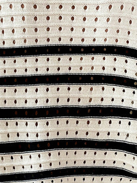 LUNE Jersey Hueco Tejido De Rayas Para Mujer Con Cuello Redondo