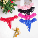 sexy entrepierna abierta con encaje & con perla Tanga-G , transparente & a con perla trasero Tangas , caliente erotico Lenceria