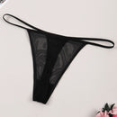 Ropa interior de tanga sexy y transpirable para mujeres con letras en ingles