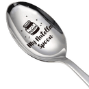 Regalo de Cuchara de Té para Aficionados al Té - La Mejor Cuchara de Té de Acero Inoxidable Tallada para Mujeres, Hombres, Mejores Amigos, Colegas, Regalo de Navidad