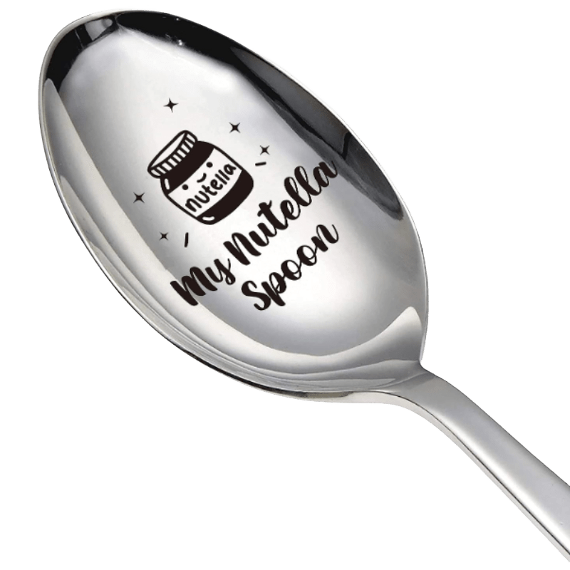 Regalo de Cuchara de Té para Aficionados al Té - La Mejor Cuchara de Té de Acero Inoxidable Tallada para Mujeres, Hombres, Mejores Amigos, Colegas, Regalo de Navidad