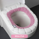 1 cojín para inodoro grueso, cojín extraíble para inodoro, funda universal tejida y cálida para inodoro, cojín lavable para inodoro, cubierta suave de invierno para inodoro, accesorios para baño