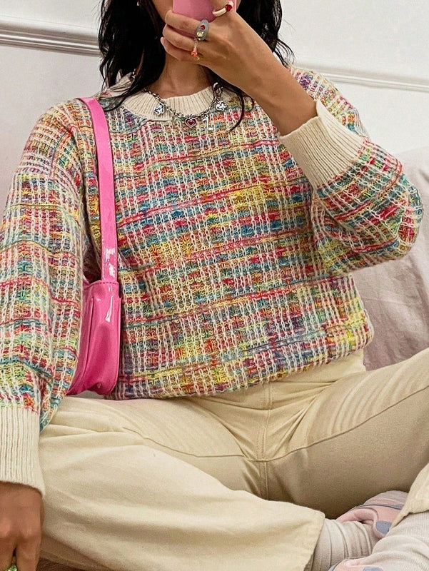 EZwear Sudadera Casual De Hombro Caido