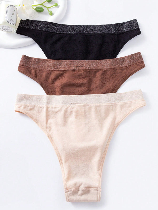 Paquete De 3 Tangas Sin Costuras Para Mujer