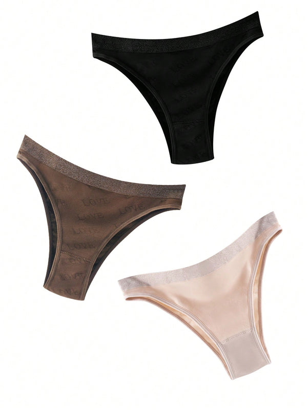 Paquete De 3 Tangas Sin Costuras Para Mujer