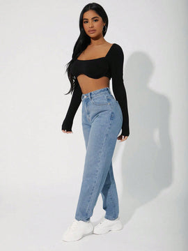 Pantalones De De Jean Forrados De Polar