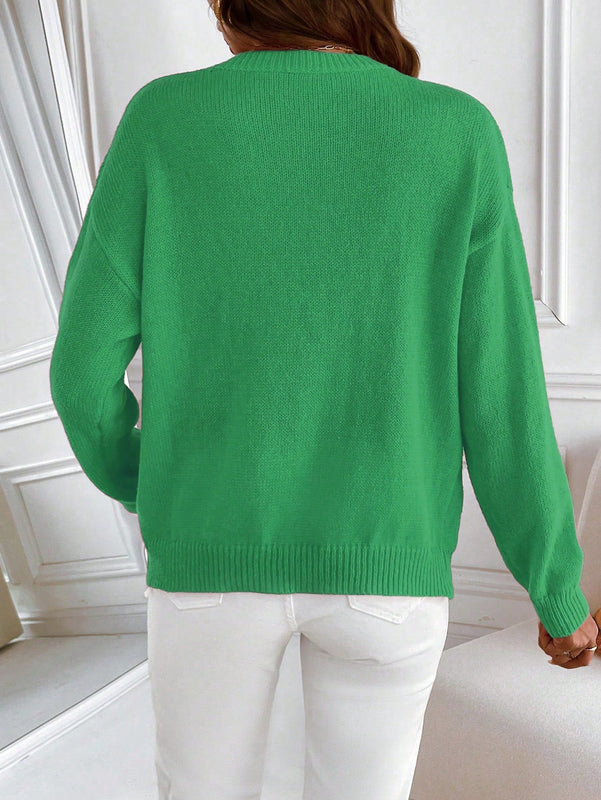 Essnce Jersey De Mujer Con Hombros Caidos Y Detalle De Eslogan