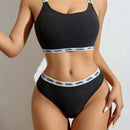 Juego De Ropa Interior Texturizada Con Jacquard