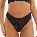 Finetoo set de 5 tangas de mujer con encaje y malla en diseno sexy