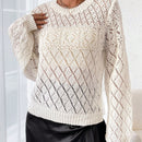 LUNE Jersey De Punto Con Lunares De Color Solido Para Mujer