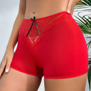 Pantalones Cortos Para Mujer Decorados Con Encajes Y Lazo - Estilo Boyshorts