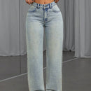 Pantalones Jeans Lavados Con Diseno De Mariposa De Pedreria