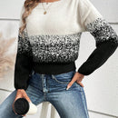 LUNE Sudadera Casual Sin Hombros Con Bloqueo De Color