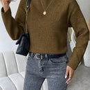 Essnce Sweater De Hombro Caido De Un Solo Color