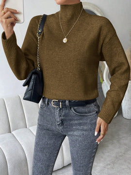 Essnce Sweater De Hombro Caido De Un Solo Color