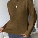 Essnce Sweater De Hombro Caido De Un Solo Color