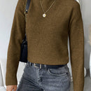 Essnce Sweater De Hombro Caido De Un Solo Color