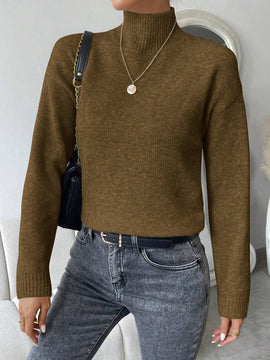 Essnce Sweater De Hombro Caido De Un Solo Color