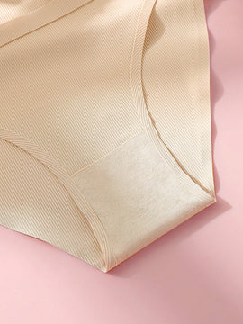 Tangas Acanaladas En Forma De Triangulo Para Mujeres (3 Piezas)