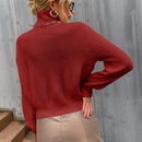 Prive Sueter De Cuello De Tortuga De Manga Larga Para Mujer