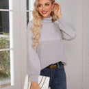 Frenchy Sueter De Manga Raglan Con Cuello Alto Para Mujer