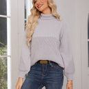 Frenchy Sueter De Manga Raglan Con Cuello Alto Para Mujer