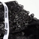 Ropa interior femenina sin costuras de encaje en forma de t, 5 piezas / set