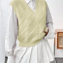 Qutie Chaleco De Sueter Casual De Color Solido Para Mujeres