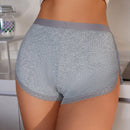 Shorts De Seguridad Con Retazos De Encaje Para Mujer