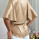 Prive Camisa Con Capa De Saten Para Mujer