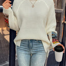 LUNE Sueter Con Estampado Geometrico De Manga Raglan