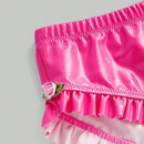 Conjunto De Sosten Y Panty Con Diseno De Tachuelas De Rosas, Con Aros Y Bordes Festoneados