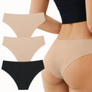 3 Unids/set De Bragas Triangulares Simples, Comodas, Sin Rastro, Agradables Para La Piel Y Versatiles Para Mujer