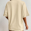 Camiseta Impresa Con Hombros Caidos