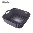 1pc Almohadilla de silicona cuadrada para freidora de aire, multifuncional 3D superficie lisa diseño de ranura lineal cuadrada reutilizable bandeja para hornear antiadherente de alta temperatura, Kitche Eid Al-Adha Mubarak