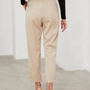 Pantalones Casuales Decorados Con Botones