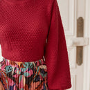 Frenchy Sueter Con Manga Farol De Color Liso Y Cuello Alto Para El Dia De San Valentin