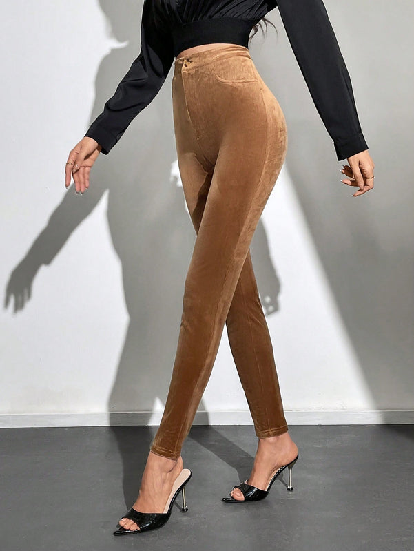 Tall Pantalones De Lapiz Con Bolsillo Para Mujer
