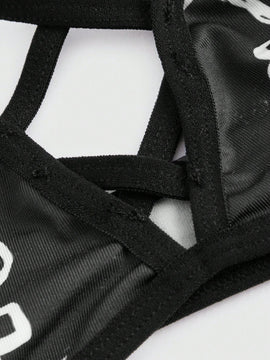 ROMWE Goth Sujetador Impreso Con Calaveras Y Estrellas