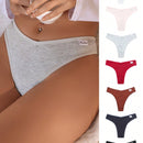 7 piezas/set tanga y pantaletas con parche de letra sexy para damas