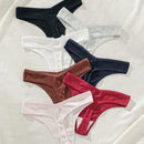 7 piezas/set tanga y pantaletas con parche de letra sexy para damas