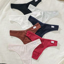 7 piezas/set tanga y pantaletas con parche de letra sexy para damas
