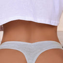 7 piezas/set tanga y pantaletas con parche de letra sexy para damas