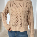 Frenchy Sueter Tipo Jersey De Cuello Alto De Punto Ahuecado